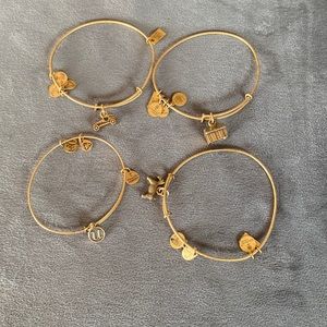 Set of 4 Alex and Ani Bracelets